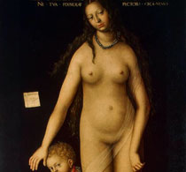 Кранах картинка Венера и Амур