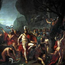 Давид Леонид I и спартанцы