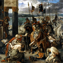 Делакруа Вступление крестоносцев в Константинополь