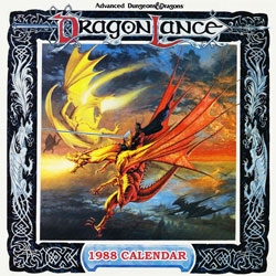 Кит Паркинсон 1988 Календарь Драконье копье