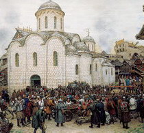 Васнецов Аполлинарий Оборона Москвы от хана Тохтамыша в XIV веке