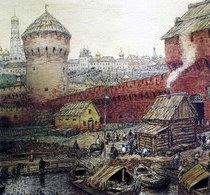 Васнецов Аполлинарий Спасские Водяные ворота Китай-города в XVII веке
