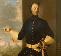 Ведекинд Портрет шведского короля Карла XII в Истаде