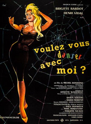 Бриджит Бардо плакат фильм Танцуй со мной