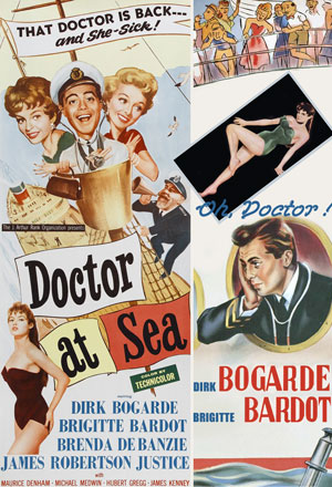 Бриджит Бардо постер фильм Доктор на море