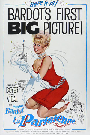 Бриджит Бардо плакат фильм Парижанка