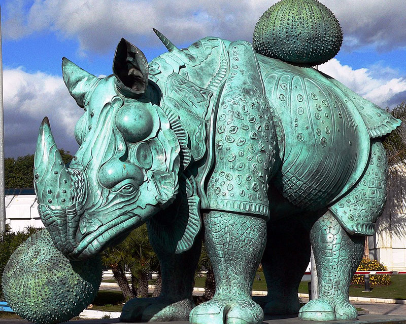Сальвадор Дали Скульптура Носорог в шипах