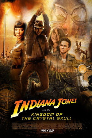 Харрисон Форд плакат фильм Индиана Джонс и Королевство хрустального черепа