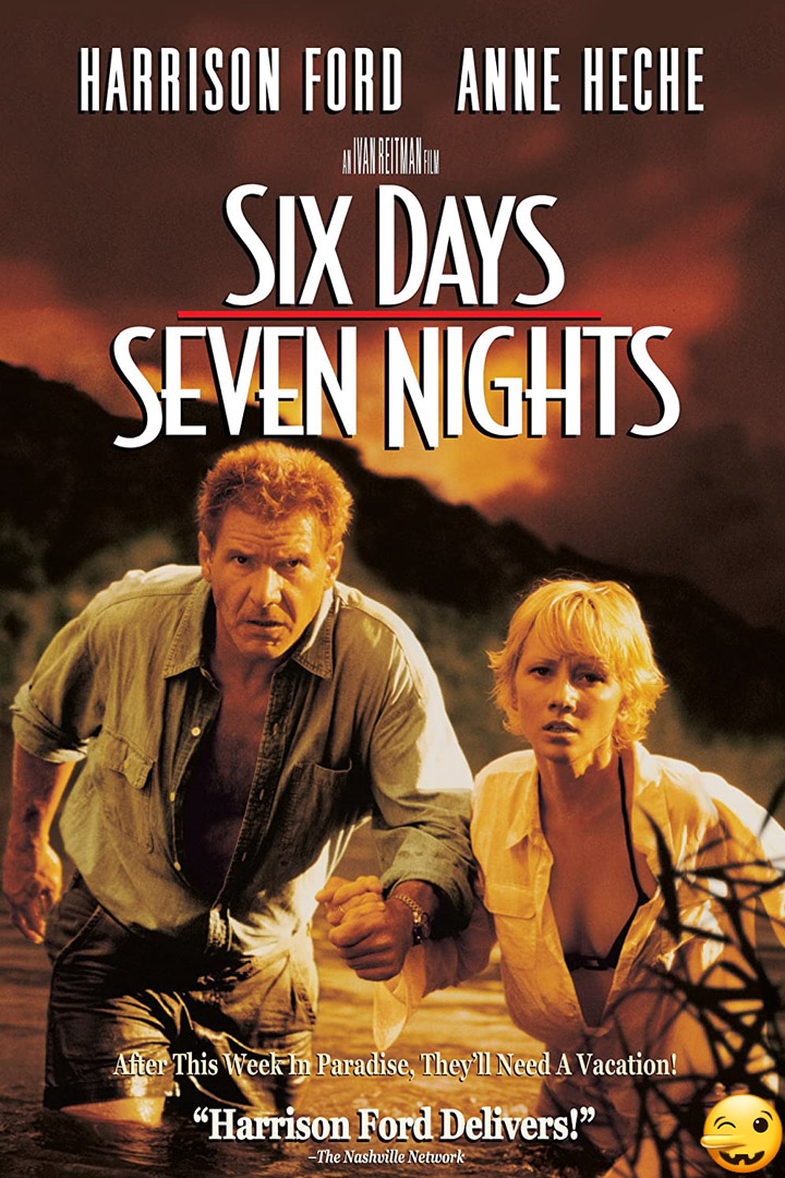 Харрисон Форд плакат фильм Шесть дней, семь ночей