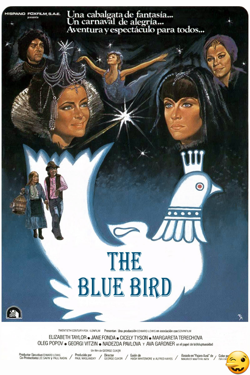 Джейн Фонда плакат фильм Синяя птица