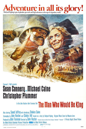 Шон Коннери плакат фильм Человек, который хотел быть королём
