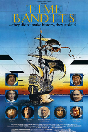 Шон Коннери плакат фильм Бандиты во времени