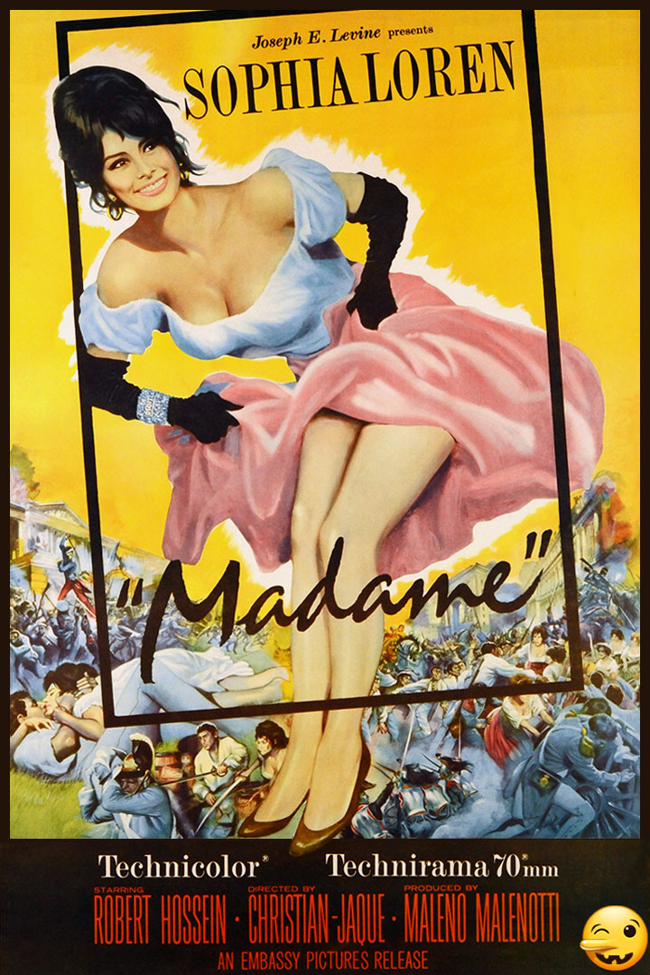 Софи Лорен плакат фильм Мадам Беспечность