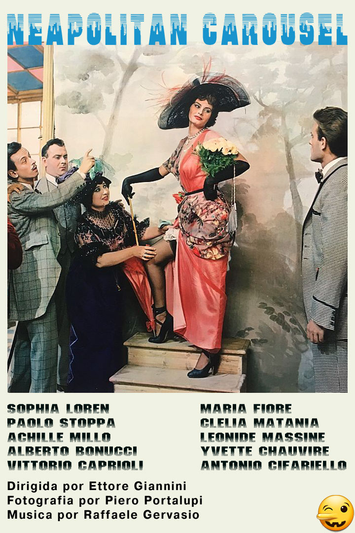 Софи Лорен постер фильм Неаполитанская карусель