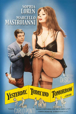 Софи Лорен плакат фильм Вчера, сегодня, завтра