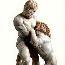 Скульптура Греции Геракл со львом
