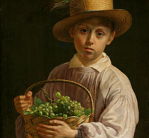 Хруцкий Портрет мальчика в соломенной шляпе