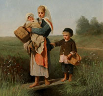Пелевин Крестьянские дети переходящие ручей