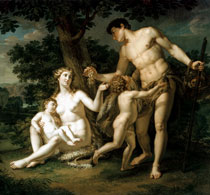 Иванов Андрей Адам и Ева с детьми под деревом после изгнания из рая