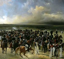 Ладюрнер Парад французских войск в присутствии короля Карла Х в октябре 1829 года