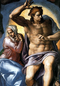Микеланджело эскиз Образ Христа