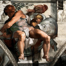 Микеланджело эскиз Иона