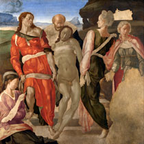 Микеланджело эскиз Погребение Христа