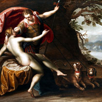 Аахен Венера и Адонис с собаками