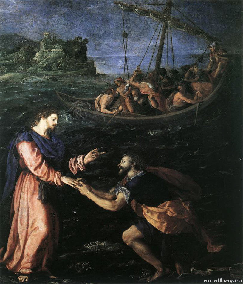 Аллори Святой Петр, идущий по воде