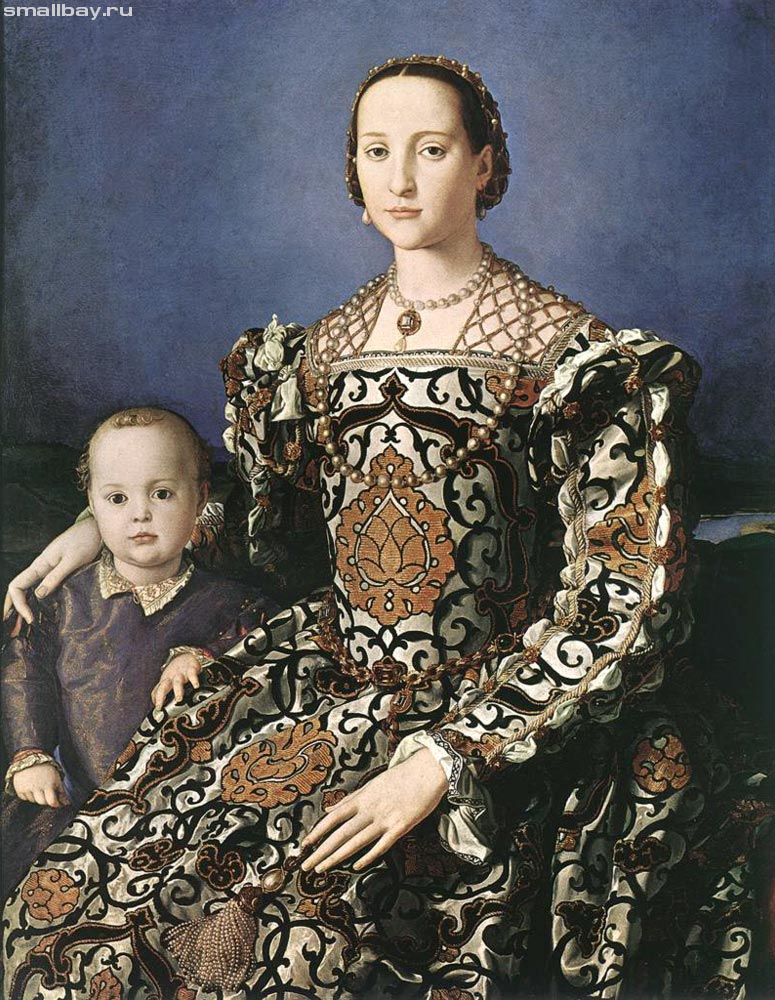 Бронзино Элеонора Толедская с сыном Джованни ди Медичи