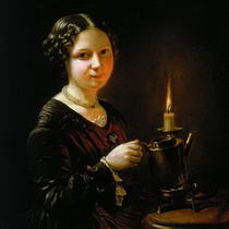 Тропинин Девушка со свечой